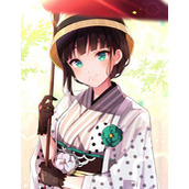 大眼睛动漫二次元女孩插画美图