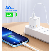 适用iPhone全系：闪魔MFi认证PD快充线（C2L）