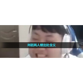《抖音》判若两人梗出处含义介绍