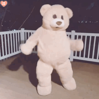 《抖音》小熊庆祝舞动态GIF表情包分享
