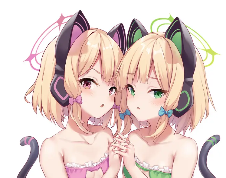 ブルーアーカイブ ミドモモてえてえ - ミルクセーキ＠C102的插画