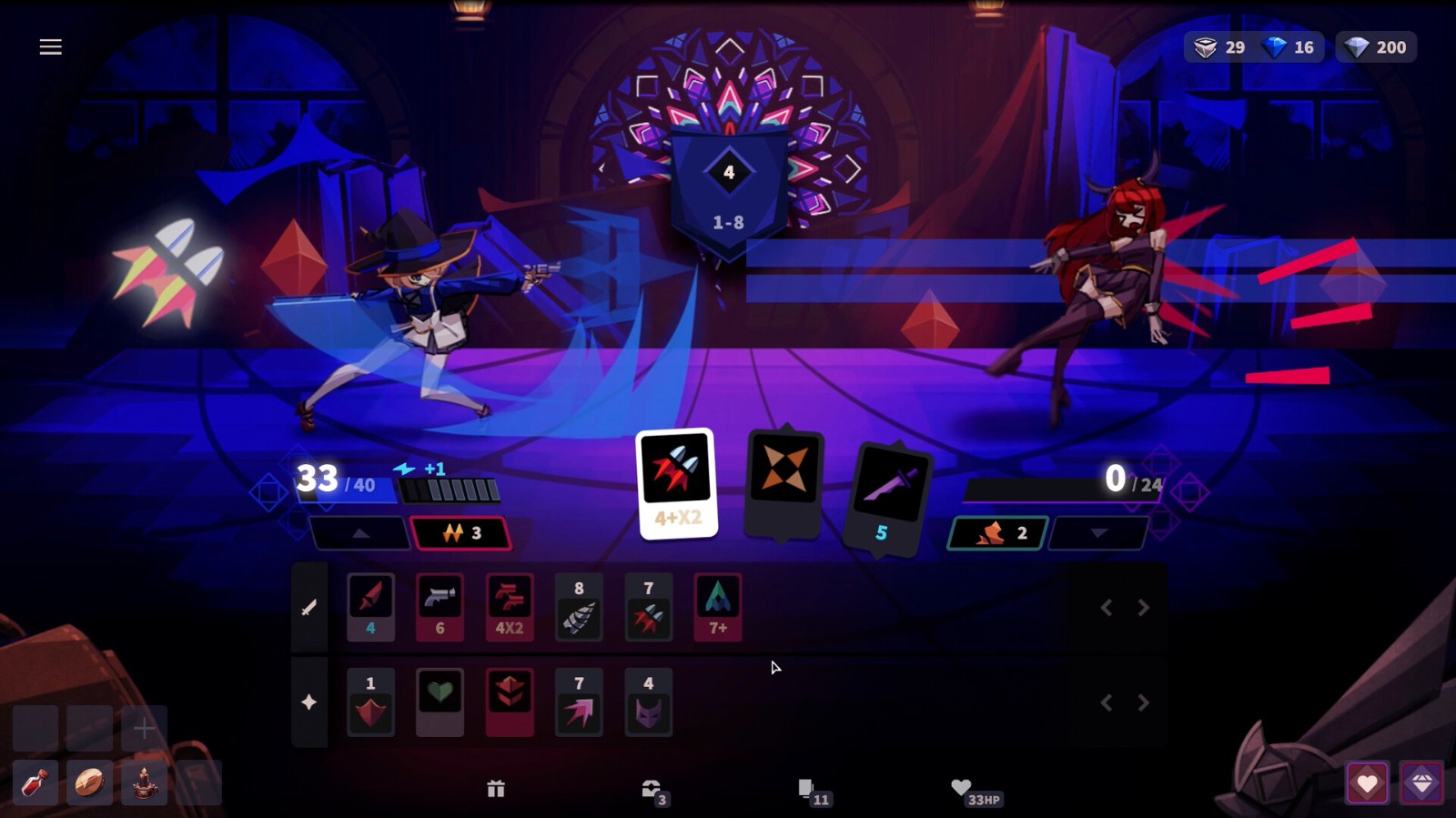 Roguelike《蔷薇的夜宴2：蓝玉石》10.30登陆Steam
