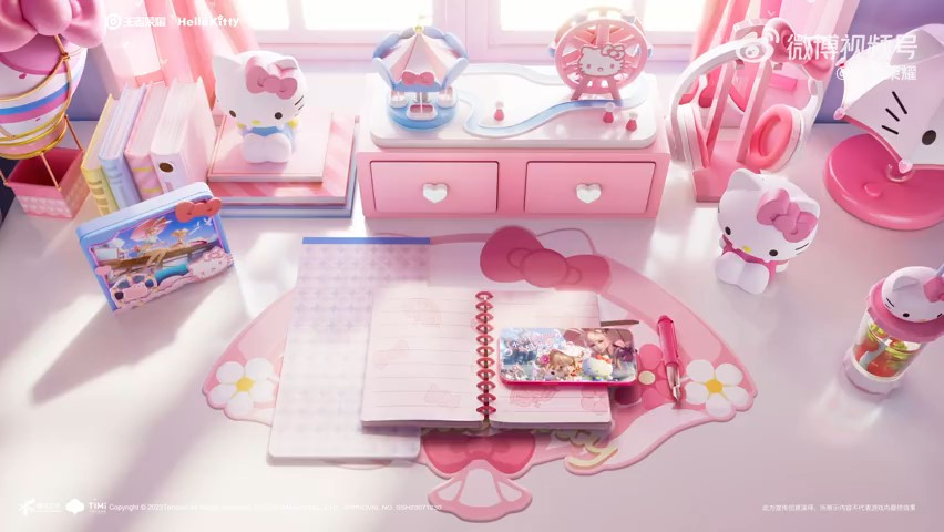 王者荣耀联动HelloKitty 免费装饰品兑换等福利