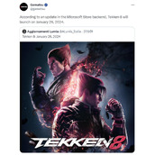 《铁拳8》发售日期泄露：2024年1月26日