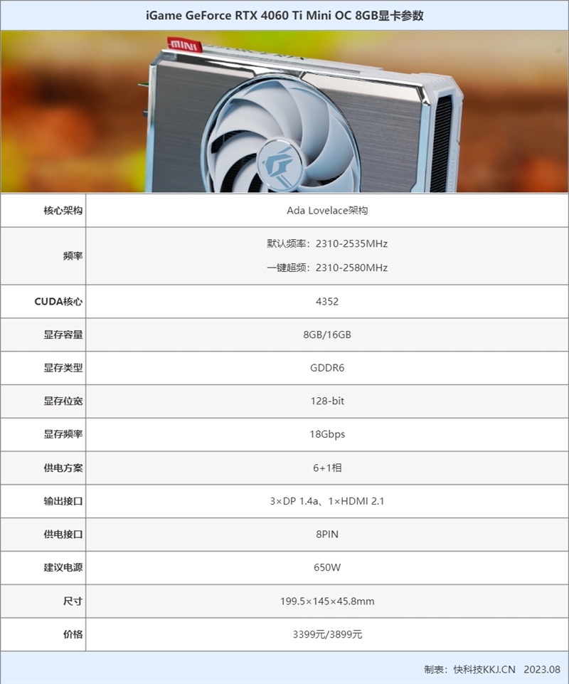 迷你显卡也有满血实力！七彩虹iGame RTX 4060 Ti Mini OC 8GB评测：温度也亮眼