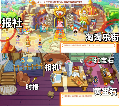 摩尔庄园手游平行时空全部线索攻略