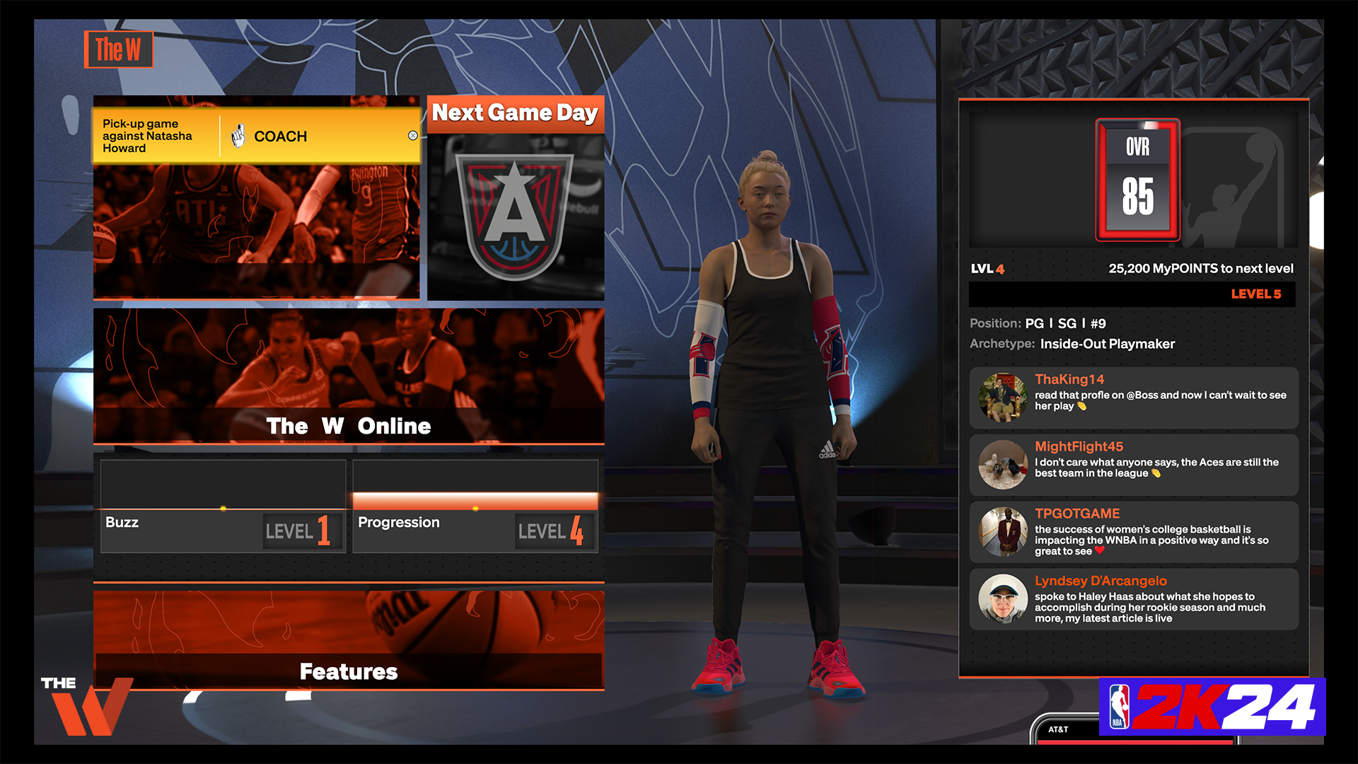 NBA 2K24 今日公布了次世代主机端篮球联盟和WNBA的更新内容
