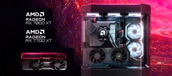 欲预订3000档神卡！AMD晒RX 7700/7800 XT显卡 双风扇设计：4070压力山大