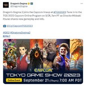 《龙之信条2》确定参加TGS 2023 将公布新实机演示