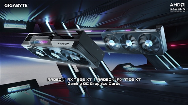 技嘉Radeon RX 7800 XT和RX 7700 XT GAMING OC 显卡热卖中