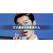 正式确诊为胡歌是什么 确诊为胡歌早f晚e意思