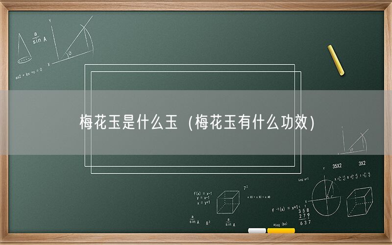 梅花玉是什么玉（梅花玉有什么功效）