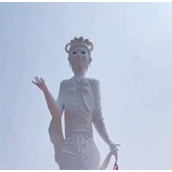 牡丹仙子雕像被指缺乏美感 当地回应艺人水平有限！