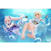 原神那维莱特和水神对比