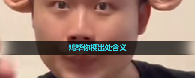 《抖音》鸡毕你梗出处含义介绍