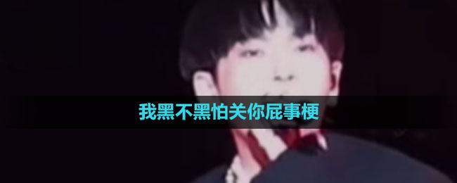 《抖音》我黑不黑怕关你屁事梗出处含义介绍