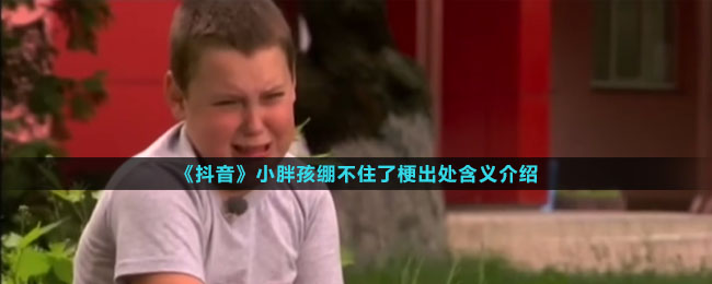 《抖音》小胖孩绷不住了梗出处含义介绍
