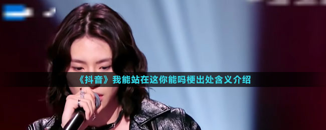 《抖音》我能站在这你能吗梗出处含义介绍