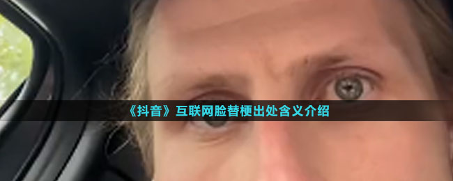 《抖音》互联网脸替梗出处含义介绍