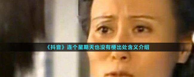 《抖音》连个星期天也没有梗出处含义介绍