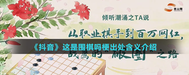 《抖音》这是围棋吗梗出处含义介绍