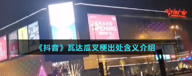 《抖音》瓦达瓜叉梗出处含义介绍