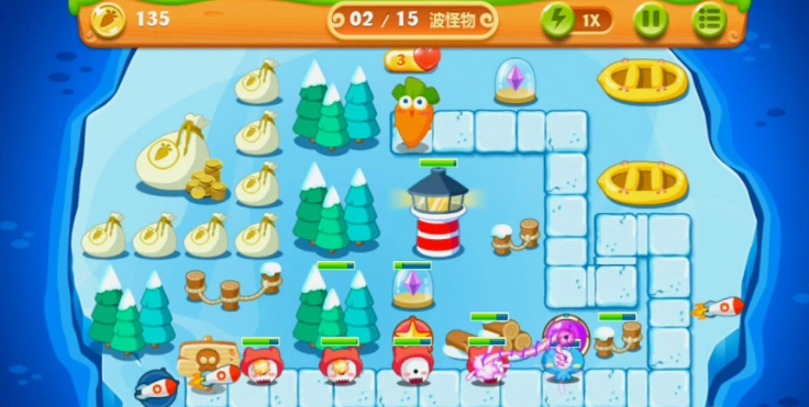 保卫萝卜2策略52关怎么过