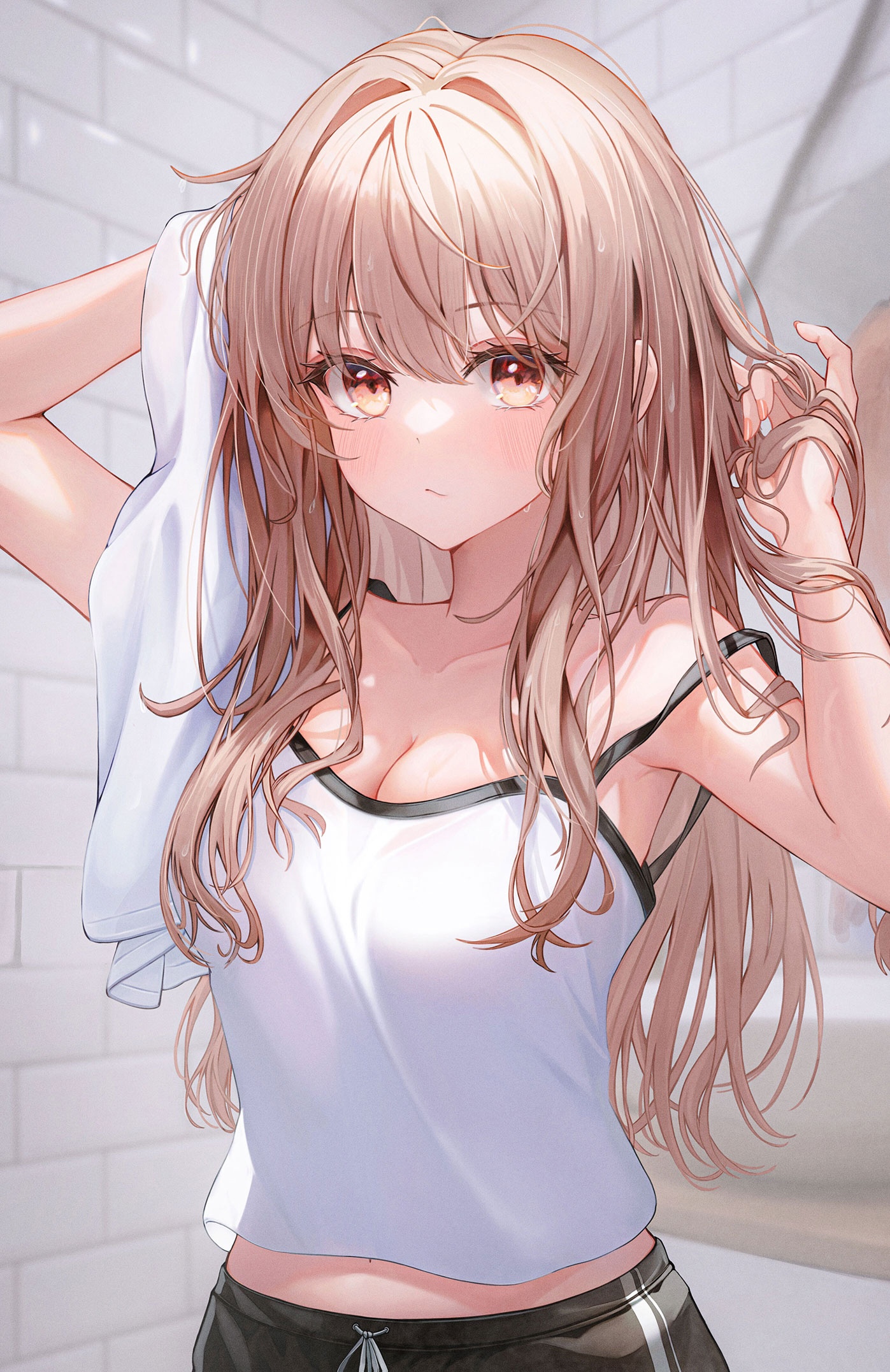 2次元少女湿发美图