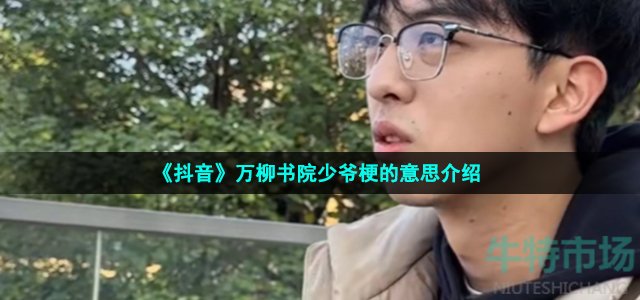 《抖音》万柳书院少爷梗的意思介绍