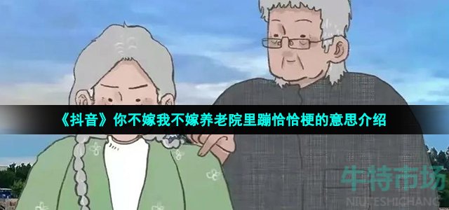 《抖音》你不嫁我不嫁养老院里蹦恰恰梗的意思介绍