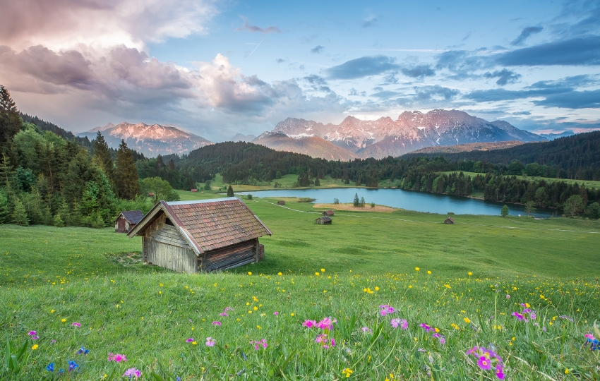 阿尔卑斯山风景图片壁纸