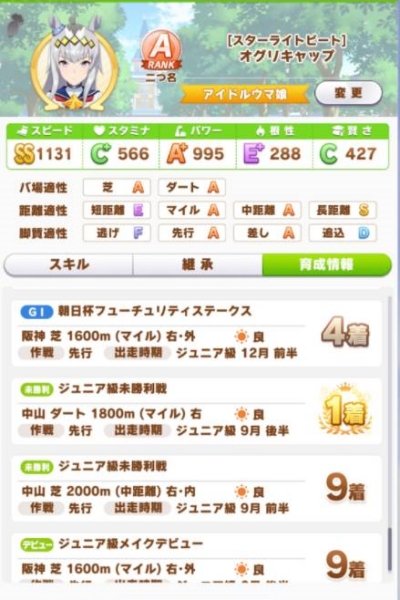赛马娘小栗帽培养图文攻略