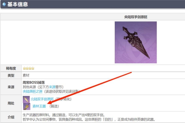 原神央陆原胚锻造武器推荐