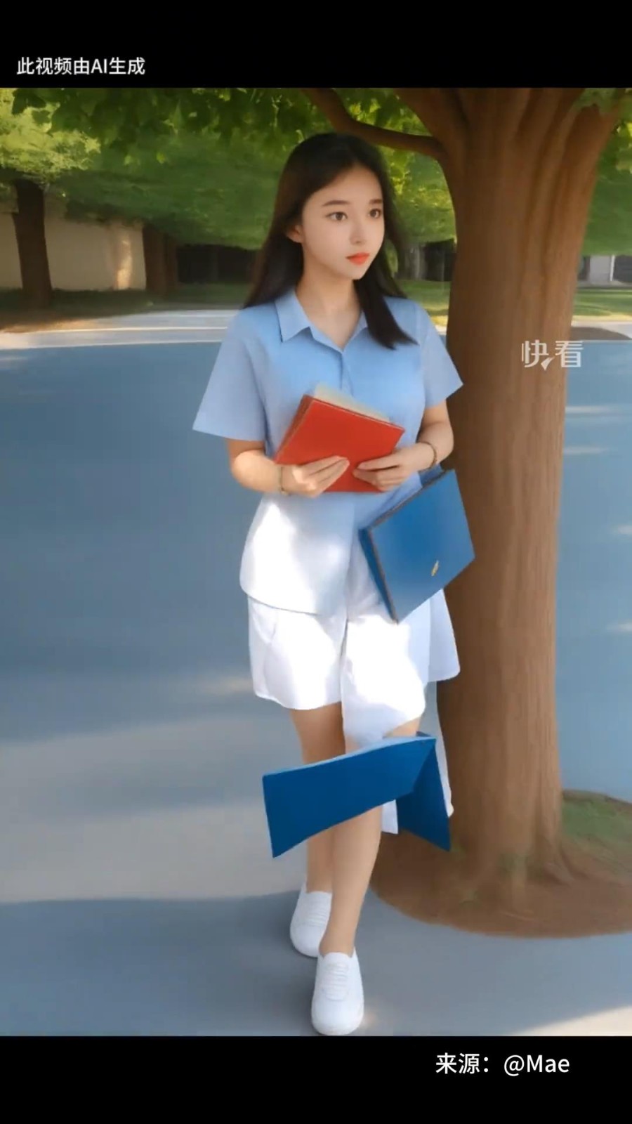 博主用AI动画生成普通女孩的一生：温暖治愈感动众人