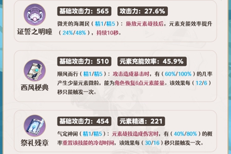 原神夏洛蒂武器推荐