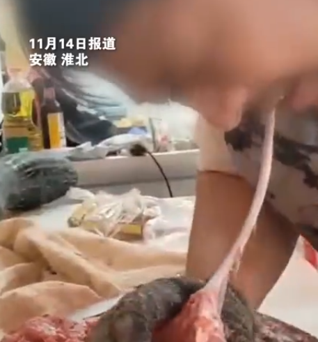 员工用嘴剔肉 店家称是几十年老手艺 市场监管介入调查！