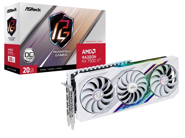 华擎发布Radeon RX 7900 XT 幻影电竞白色 20GB OC 显卡