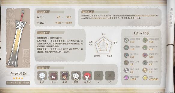 《原神》娜维娅四星武器搭配建议