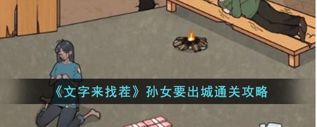 《文字来找茬》孙女要出城通关攻略