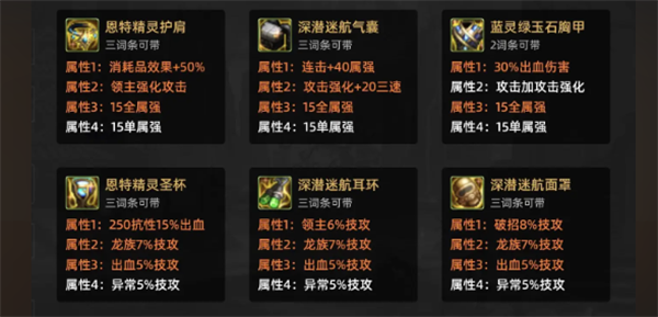 dnf恩特护肩完美词条推荐
