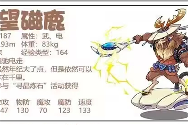 洛克王国耆望磁鹿性格推荐