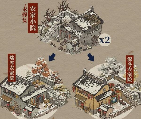 江南百景图农家小院修复步骤