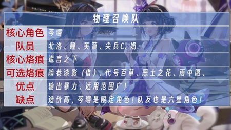 白荆回廊物理召唤队玩法推荐
