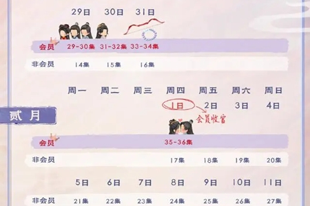 仙剑四电视剧追剧日历