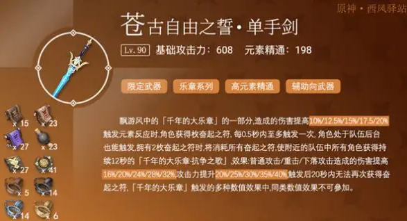 原神万叶武器推荐一览