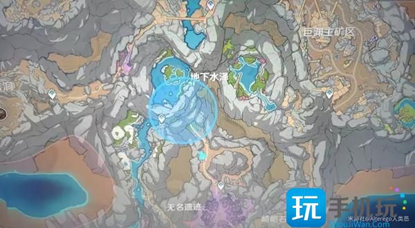 原神层岩巨渊地下水泽流明石在哪层岩巨渊地下水泽流明石位置大全