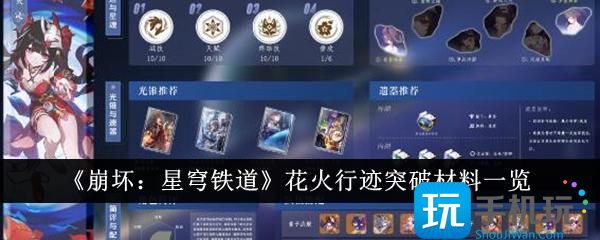 崩坏星穹铁道花火行迹突破材料有哪些花火行迹突破材料一览