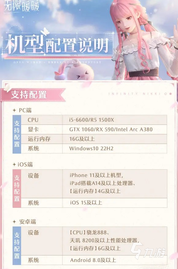 无限暖暖平板能玩吗 无限暖暖平板配置说明