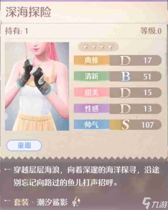 《无限暖暖》潮汐鲨影套装图鉴