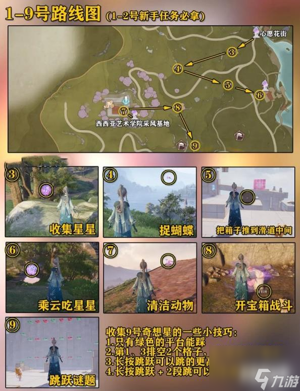无限暖暖微风绿野奇想星全收集攻略 微风绿野奇想星位置大全